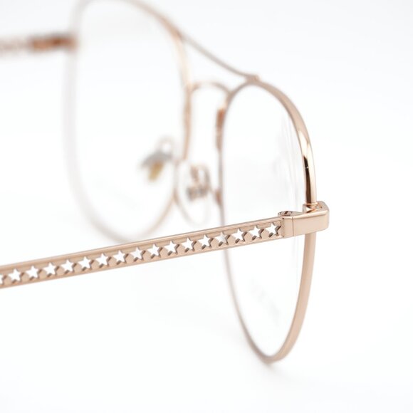 Jimmy Choo JC200 0J5G 00 Eyeglasses Gold 54mm Aviator Frame - Picture 5 of 11